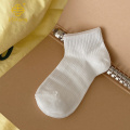 한국 버전 흰색 레이스 거품 구강 내 메쉬 짧은 튜브 양말