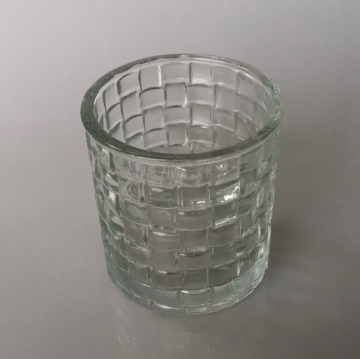 Spalte mit Würfelglaskerzenschale