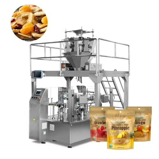 High-Speed Automatic Packaging Machine for Dry Banana Slices and Other Foods (2-4 Heads)