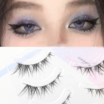 Trendy Cat Eye Lashes: Fox Eye Style Mink False Eyelashes 5 Pairs Set