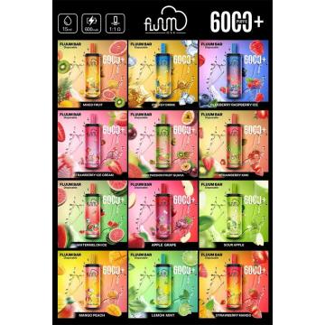 Rechargeble Fluum Bar 6000 Puffs Disposable Vape