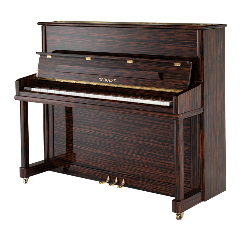 PETROF · Scholze NS-6C Upreft Piano Ebony Professed Professional Performance 126cm European Petrof Craft Professional Acoustic