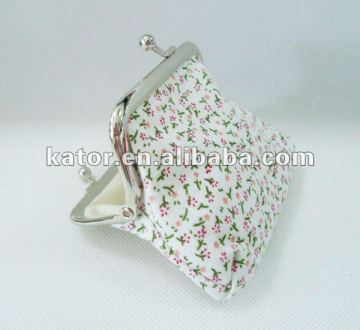 little flower printing carry-on coin case bag for lady