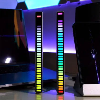 Creative LED Desktop Audio Bar - Voice Activated RGB Light Rhythm Lamp