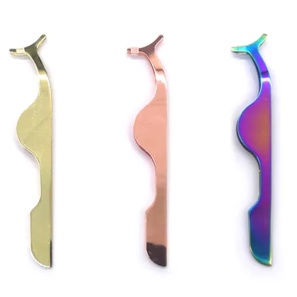 Private Label Full Strip Eyelash Tweezers - Pink Lash Applicator Tool