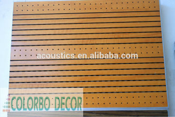 wood perforated grooved panels