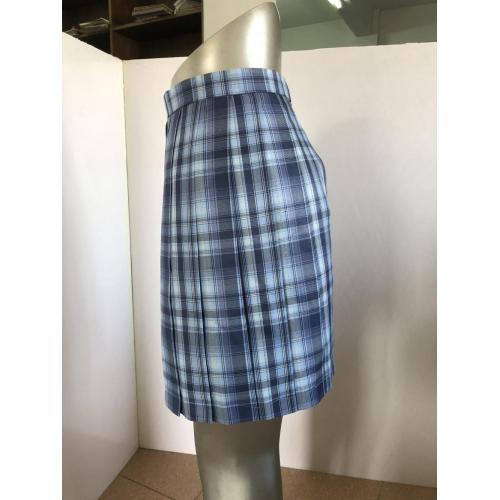 Skirts for Women Yarn-dyed polypleated skirt in chemical fibre Supplier