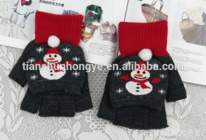 Children warm winter gloves