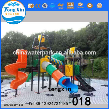 Popular pool tube slides outdoor water playground