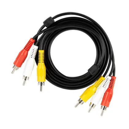 RCA Video and Audio Cable for DVD and Stereo Connections