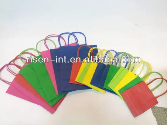 Colorful and competitive price machine made paper bags