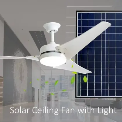 60 Inch 40W Solar-Powered Ceiling Fan for Home Appliances