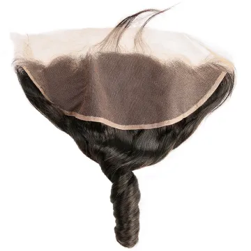 Factory 100% Remy Human Hair Transparent Lace Frontal Bouncy Hair Closures Pixie Curl Egg Curl Cuticle Aligned Virgin Hair Weave