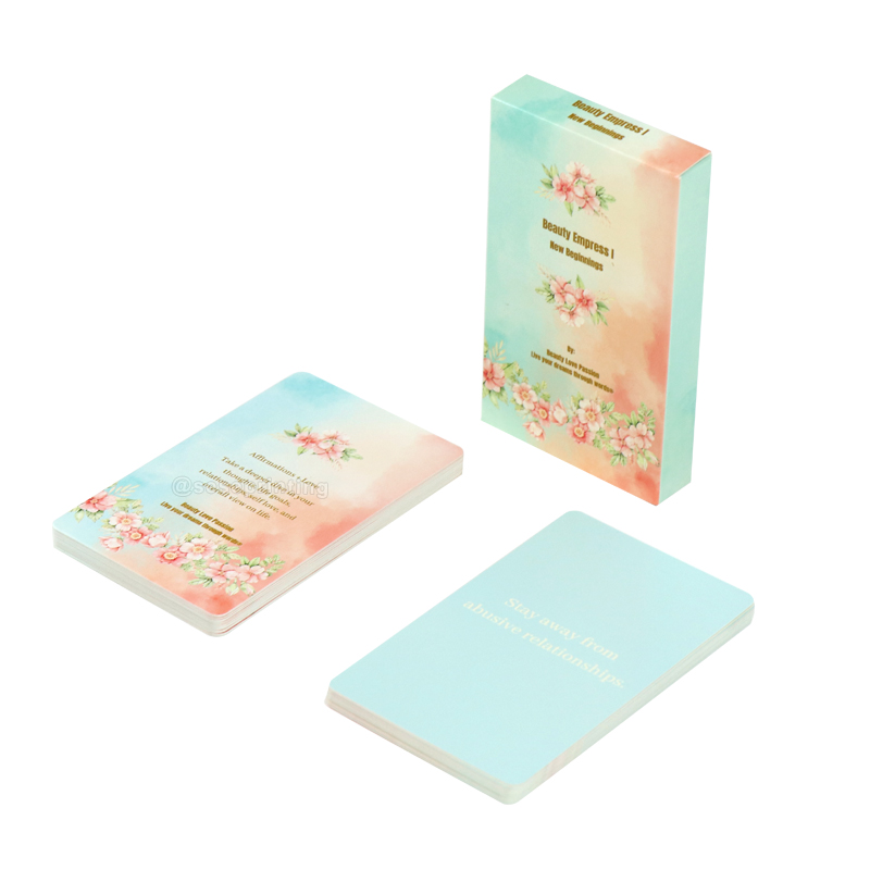Full Customization Printing Healing Praise Cards with Tuck Box
