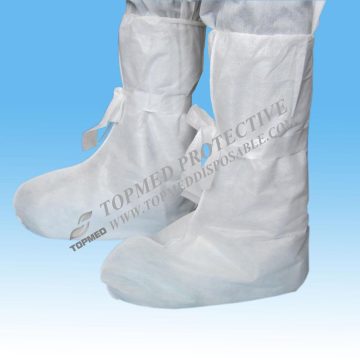 Disposable Nonwoven Boot Cover with Tie, SBPP Boot Cover