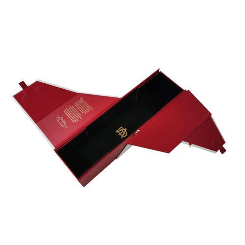 Empty folding flat shipping Wine packaging paper box