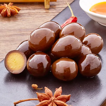 Available stewed quail eggs