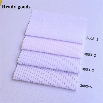Ready goods, high density 40/60 yarn dyed stripe CVC fabric for school&office shirt