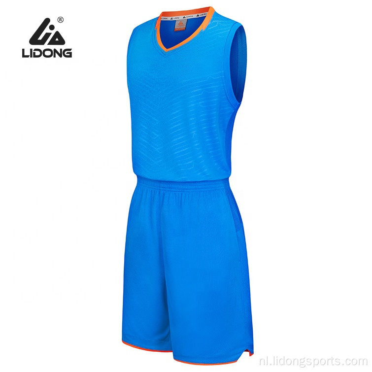 Basketball jersey uniform aangepaste basketbal jerseys ontwerp