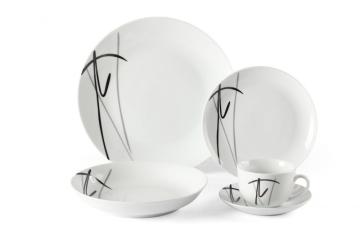 Porcelain 20 Piece Round Dinnerware Set