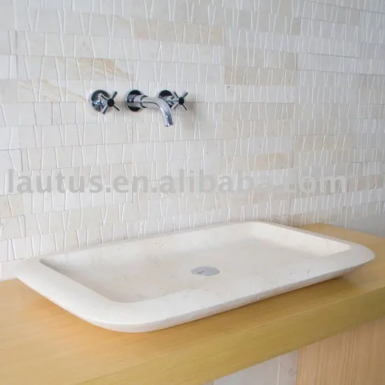 Natural stone bathroom marble sink