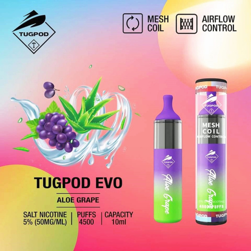 इटली tugboat evo 4500 डिस्पोजेबल vape डिवाइस vape