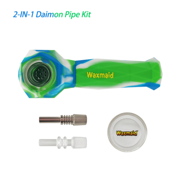 2021 New Arrival Unbreakable Glass Silicone Smoking Pipes