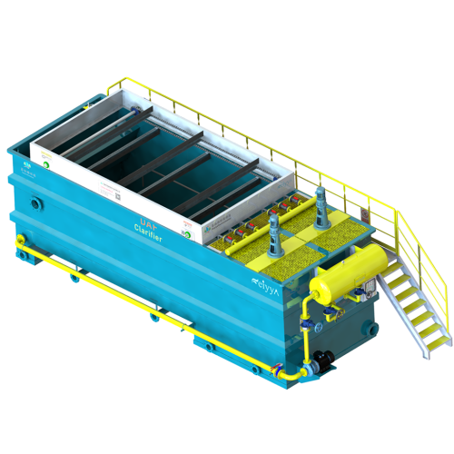 Large processing capacity and high dissolved air flotation