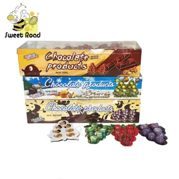 Strawberry and Grape Chocolate Biscuit Treats