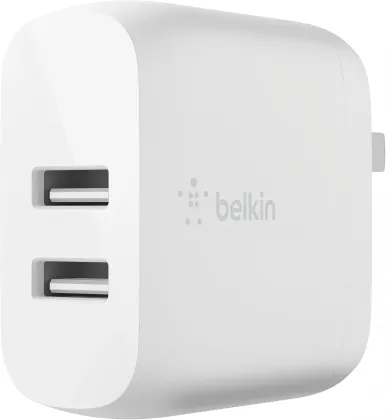 Belkin 24W Dual - Port USB Wall Charger - Fast Charging