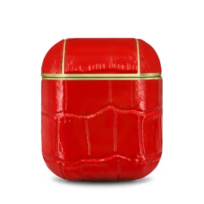 Multifunctional red Apple Airpods case