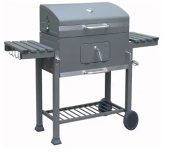 Customized Products Adjustable Carbon Plate Grill Large size BBQ trolley smoker grill