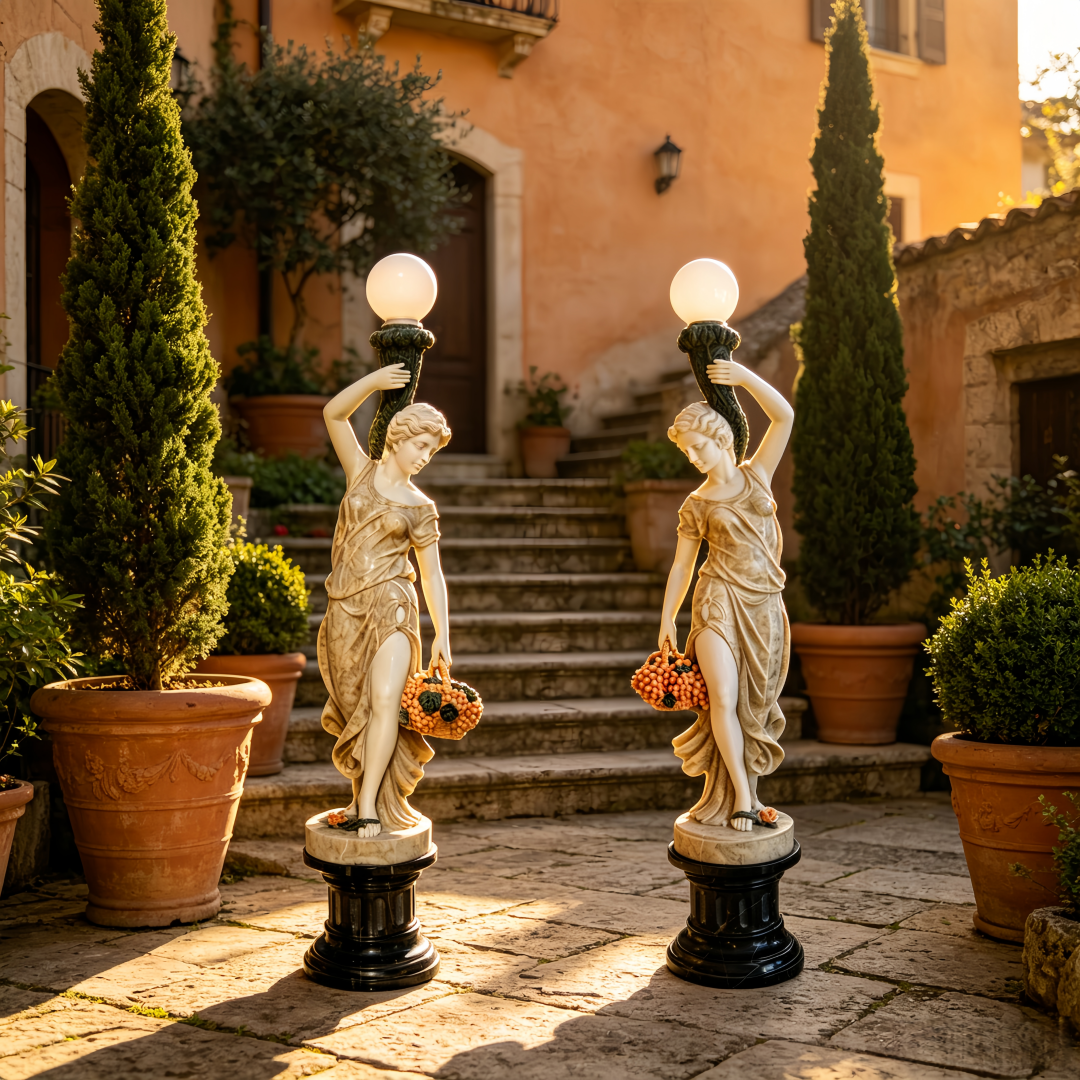 Classical Garden Statue Lamp