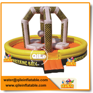 custom size outdoor game PVC inflatable wrecking ball for promotion