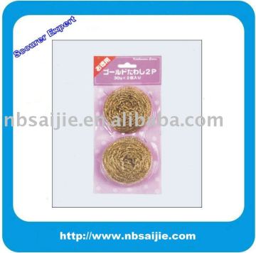 copper scourer, metal scrubber,kitchen cleaning ball