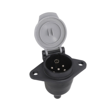 Europe Style 7Pin 24V Trailer Socket PVC S Type Towing Socket Camper Trailer Accessories