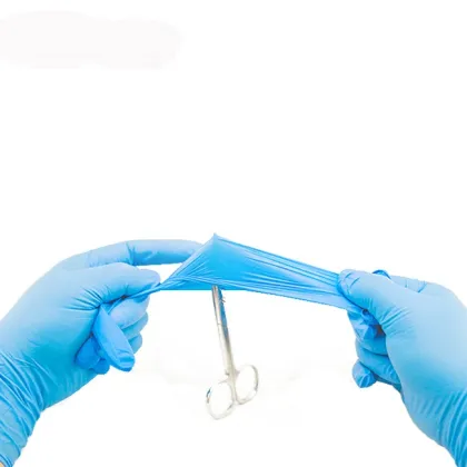 nitrile examination gloves ISO9001 Medical grade palmwell disposable nitrile gloves