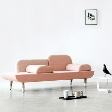Nordic Style Wooden Sofa Sets for Living Room with Cushions