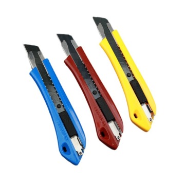 Heißer Verkauf 18mm Utility Messer - Hochleistungsrutsch glatt Mini Tapete Blade