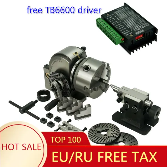 BS-0 Universal Dividing Head Precision Tailstock 100MM 3-Jaw Lathe Chuck Dividing Plates CNC Milling Head Tail Stock