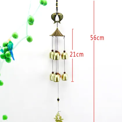 Chinese Traditional Feng Shui Wind Chime Fish Bell for Good Luck and Fortune