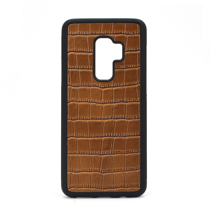 Custom Logo Crocodile Leather Phone Case för Samsung