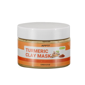 100% Pure Natural Organic Facial Skin Care Turmeric Clay Mask