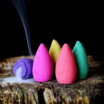 10/20pcs Natural Sandalwood Bottom Incense Indoor Zen Tower Incense Aroma Air PurifyFreshener Cones Used for Incense Burner