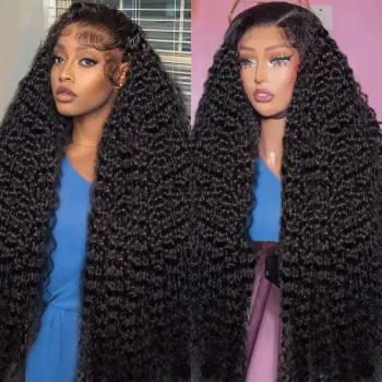 Water Wave Human Hair Wigs for Black Women