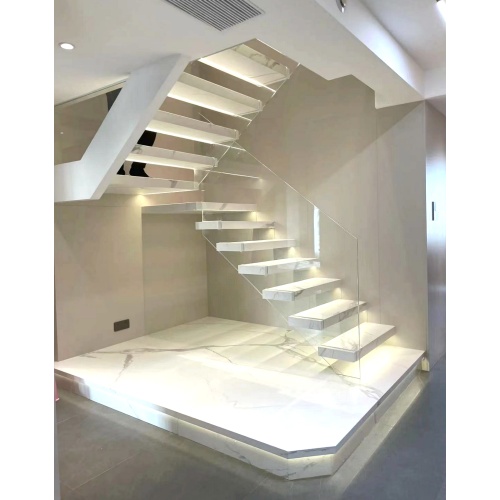 MS2025 درج عائم من الرخام الأبيض ذو الطراز الحديث الفاخر