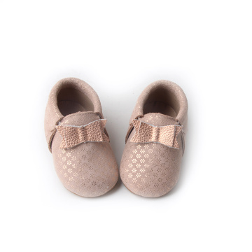 Soft baby baby mocasins chicas zapato de cuero