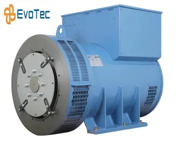 Blue color single bearing 400v Industrial Alternator