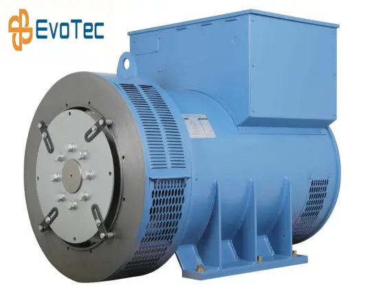 Blue color single bearing 400v Industrial Alternator