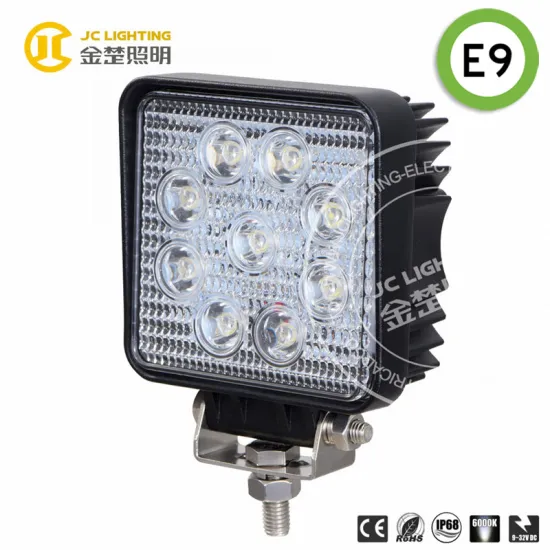 Hot selling e-mark approved 27w led work light 2160lm